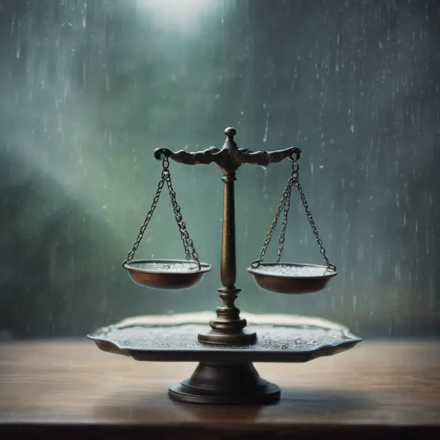 An image of a balance scale tilting toward transparency as SEC documents pour down like rain, symbolizing financial disclosure