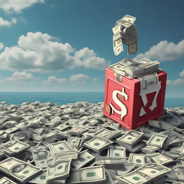 Treasury bill rising from discounted sea with calculated return of 9.52%