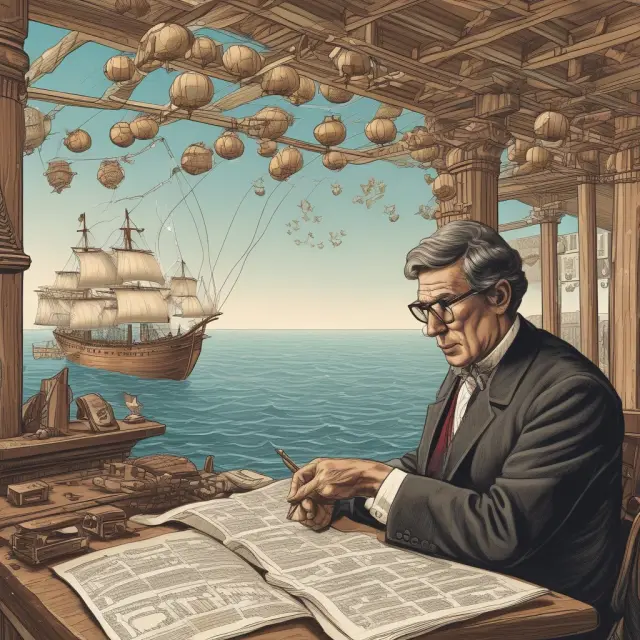 An investor calculates discount yield on a $10,000 Treasury bill using an abacus and compass, with a $300 discount amount and a maturity date of 120 days.