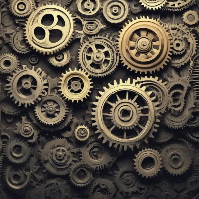 An intricate gear system illustrates Discount Margin Formula components: P, c(i), I(i), I(1), d(i), and DM.