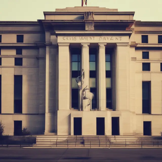 An ornate fountain offering three distinct streams, symbolizing the primary, secondary, and seasonal tiers of discount window loans provided by the Federal Reserve