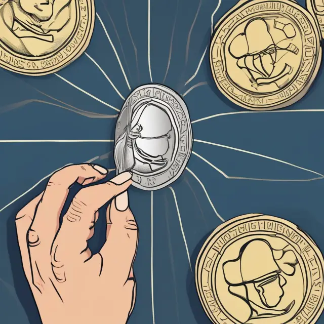 Image of a Bernoulli coin flip illustrating discrete probability distributions - success or failure outcomes