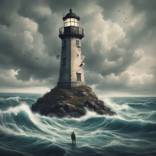 A broker sailing through the sea of volatile markets, skillfully steering their ship towards a beacon of clear instructions