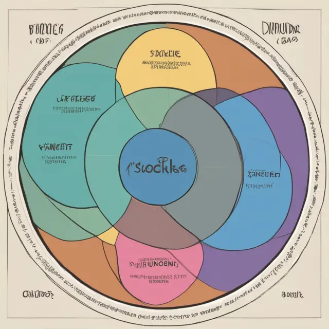 Divergent Venn diagram illustrating the unique implications of disinflation on various asset classes: stocks, bonds, and commodities.