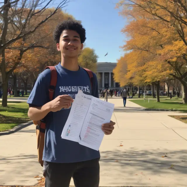 Student advocating for fossil fuel divestment with an emission chart