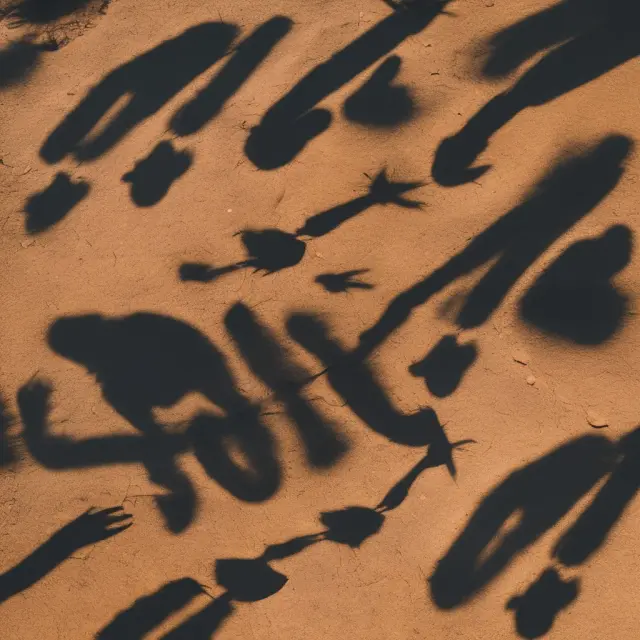 An environmentally-conscious sun casting long, darkening shadows over wilted fossil fuel stock graphs, signifying divestment