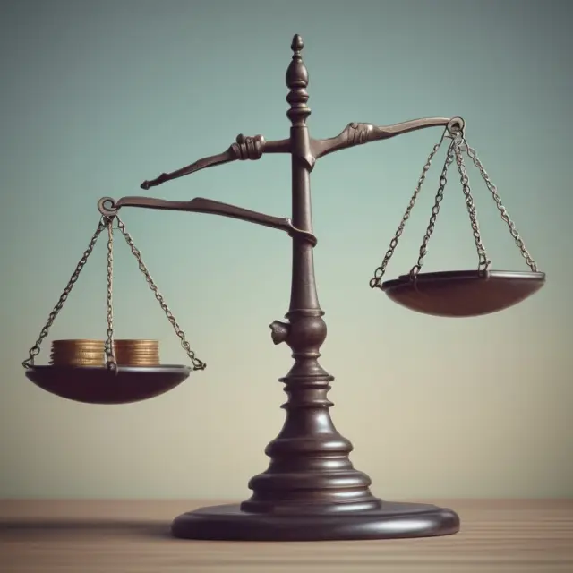 Two companies, one holding onto growth (stability) and the other considering disinvestment (change). Anchors symbolize the strategic decisions they face.