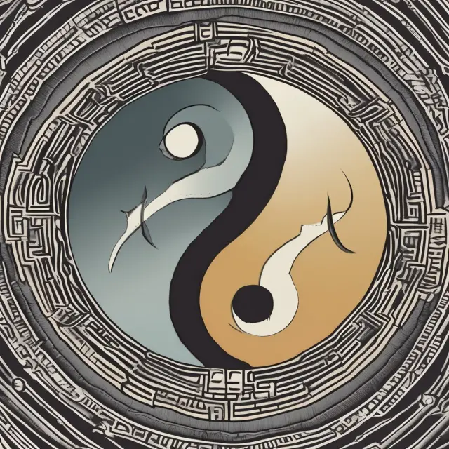 Visual metaphor of Alpha (risk) and Beta (reward) working together as yin-yang symbols in finance.