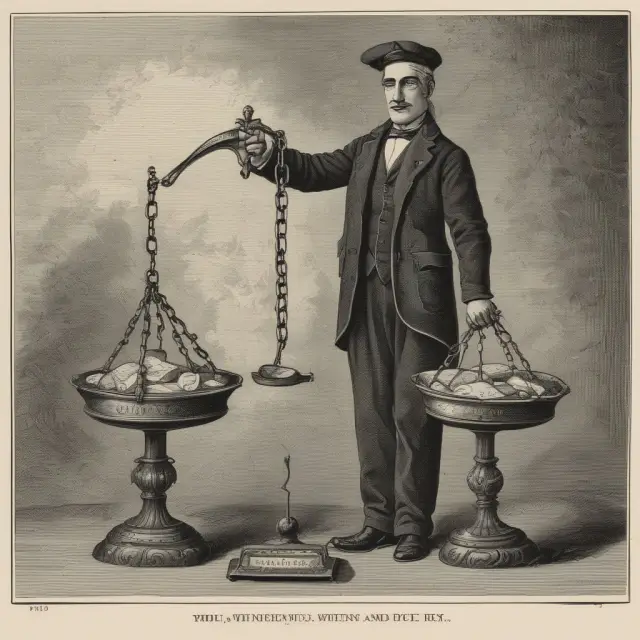 A seller in distress, depicted as a figure at a scale, faces two offers - a fair one and a distressed sale offer.