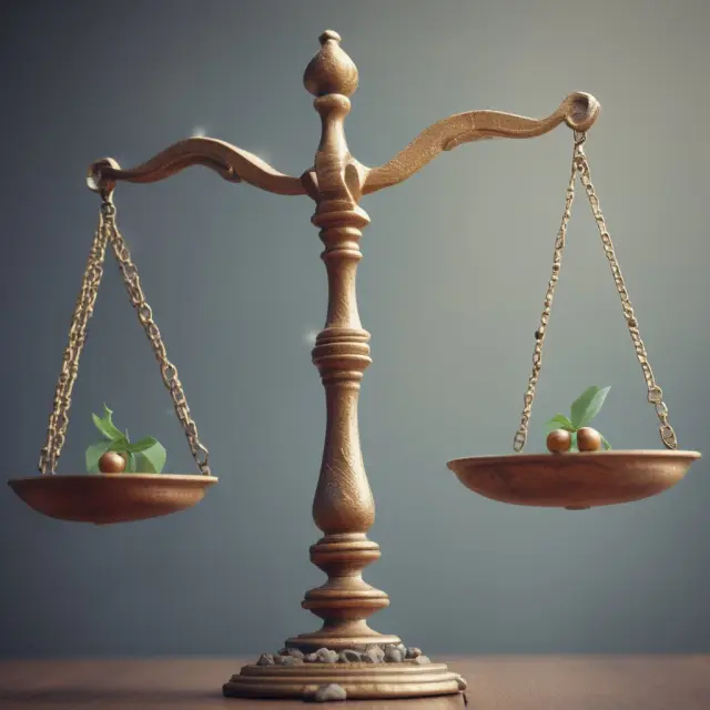 Visual representation of the advantages and disadvantages of distributed ledger technology, with each side of the scale depicting corresponding benefits and challenges