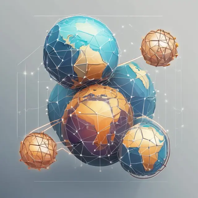 Three globes symbolizing public (open), consortium (semi-decentralized), and private (fully centralized) distributed ledgers.