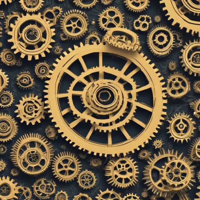 An image of interconnected gears symbolizing a well-executed distribution strategy driving business growth