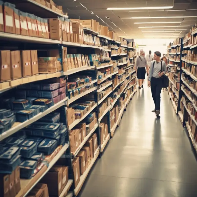 Wholesalers and retailers supporting a tree of business growth with intertwined branches