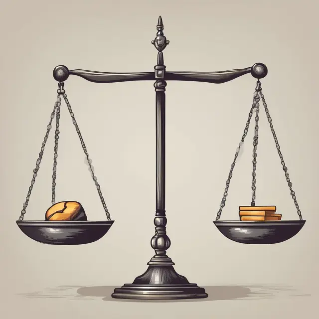 Large and small hands on a scale balancing stocks representing large-cap and small-cap investments