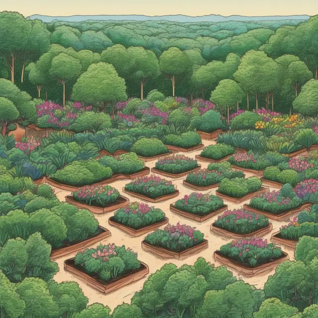 A garden filled with flourishing dividend aristocrat stocks, representing diverse investment strategies and optimal timing choices