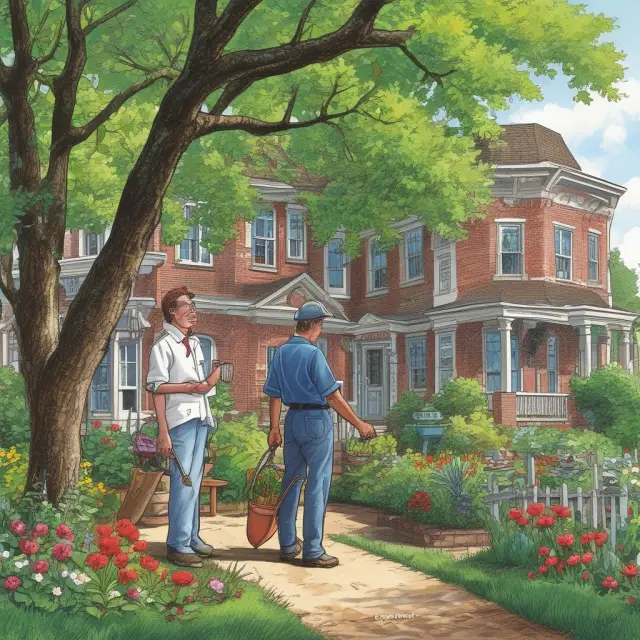A metaphorical image of AbbVie, ExxonMobil, and Walgreens Boots Alliance as three enduring trees bearing the fruit of consistent dividends in a flourishing garden.