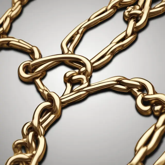 Golden chain symbolizing DPS, connecting investors with consistent income growth and future opportunities