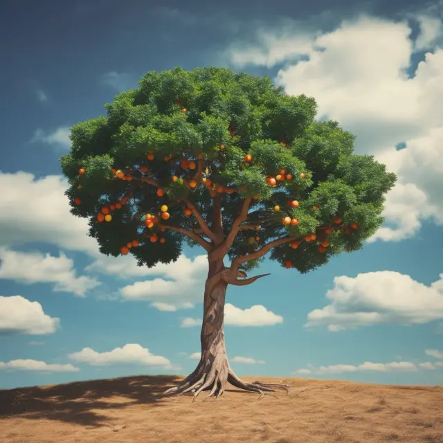 A tree illustrates the role of business growth strategies in determining whether companies bear fruit (pay dividends) or keep their leaves (withhold dividends)