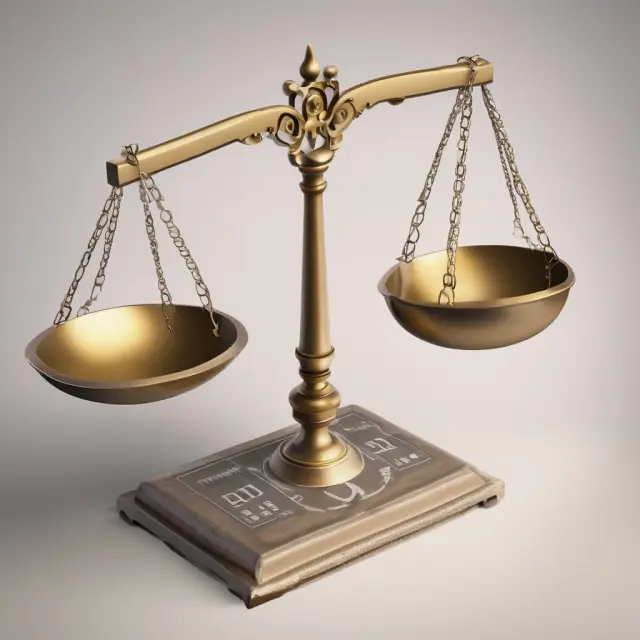 Weighing scales balanced on dividend payout ratio calculations using net income and earnings per share.