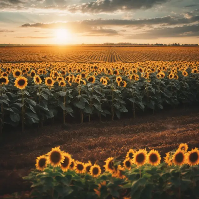 Sunflowers blooming in a field symbolizing companies with steady and predictable dividend payments