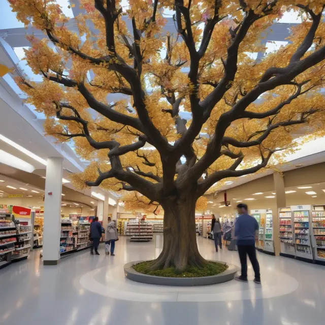 A golden apple tree bearing ripe fruit symbolizing consistent dividends from Walgreens Boots Alliance