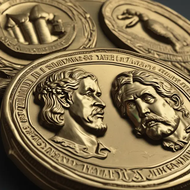 Golden coin representing triple taxation in corporate investments.