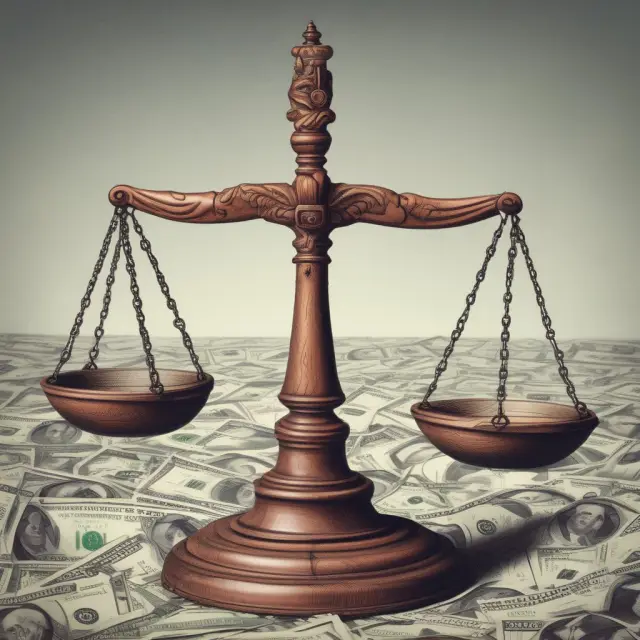 An image of a scales tipping towards regulation as financial industry symbols shift position, illustrating the Dodd-Frank Act
