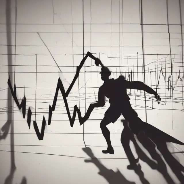 A long-legged doji candlestick with an inverted T shape represents market indecision, as buyers and sellers struggle for control. The shadows represent the opposing forces of bulls and bears.