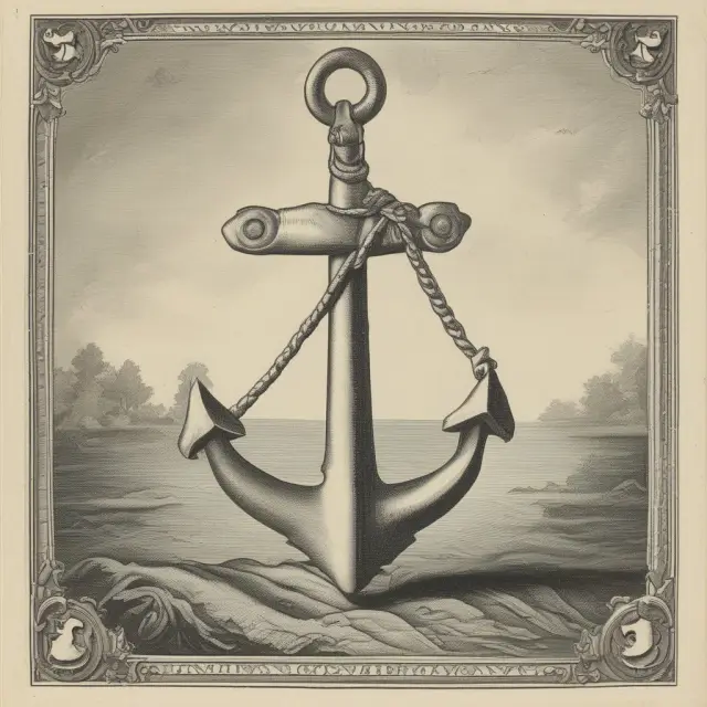 A person anchoring stability in a turbulent sea with a line and an American dollar, reflecting the impact on inflation and economic growth from dollarization.