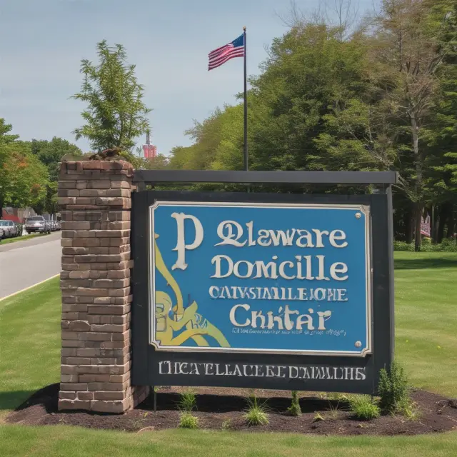 An image of a beckoning Delaware state sign representing the attractive laws and court system for domestic corporations.