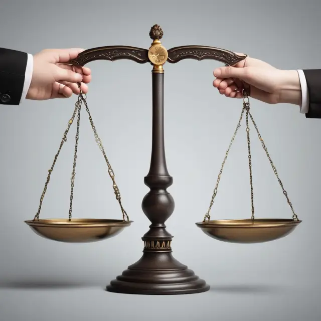 Two hands balancing scales depict jurisdictional and tax implications when changing domicile.