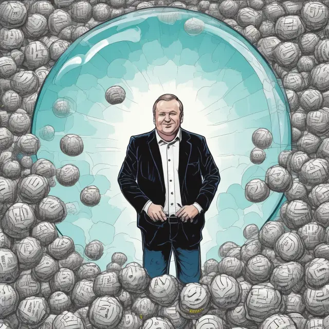 An image depicting the dotcom bubble causing waves that reach and transform economic policies, regulatory frameworks, and investor behaviors