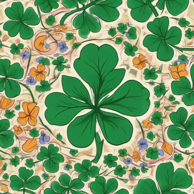 Two Irish shamrocks and a Dutch tulip representing the double Irish with Dutch sandwich tax avoidance scheme