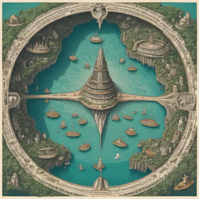 A maze filled with various jurisdictions represents alternative tax havens as corporate giants navigate the complex landscape seeking lower tax rates
