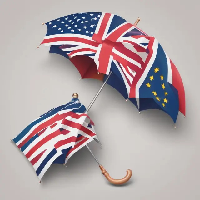 Flags of two countries merging under a unified tax treaty umbrella