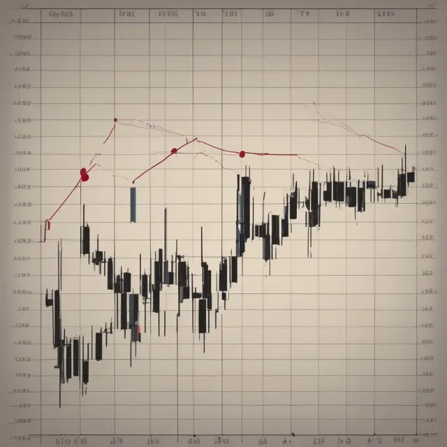 Graph of stock price showing double top formation – a potential sign for investors to consider bearish reversals.