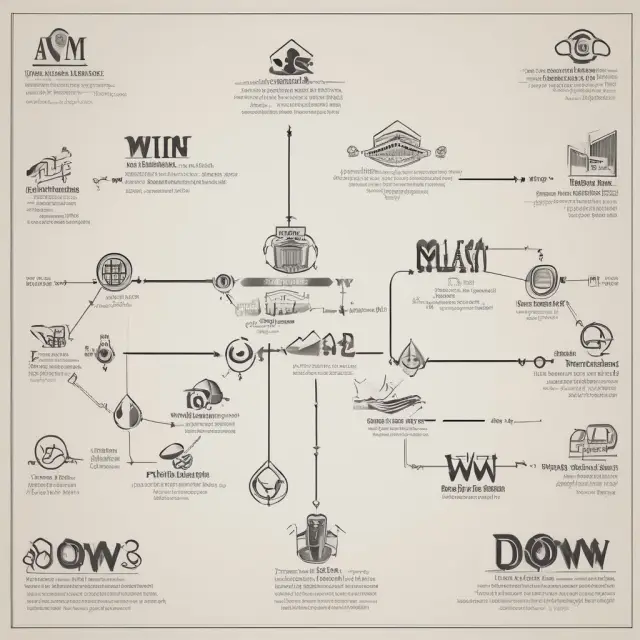 Visual representation of companies added and removed from the Dow Jones Industrial Average over time