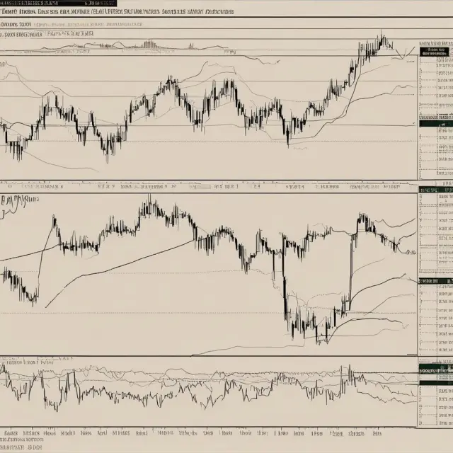 Two interconnected gears, representing DJIA and DJTA, moving in harmony to reveal market trend directions