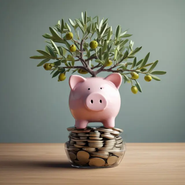 An olive branch growing from an employer tree representing DPSP, contrasting with an individual