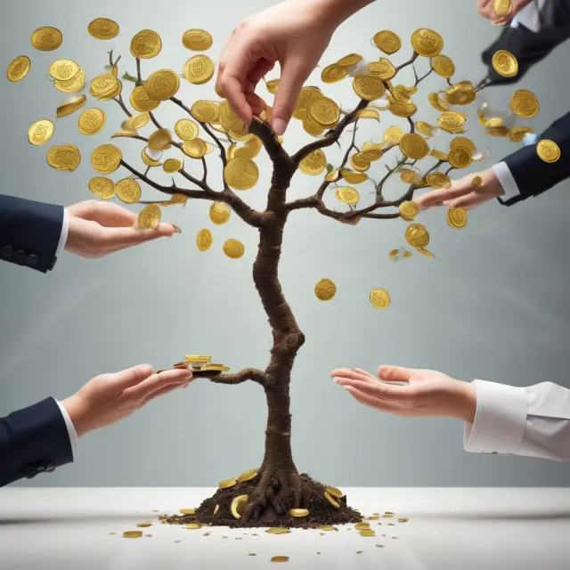 An employer pours gold coins into a growing tree representing employees with tax benefits and cost savings
