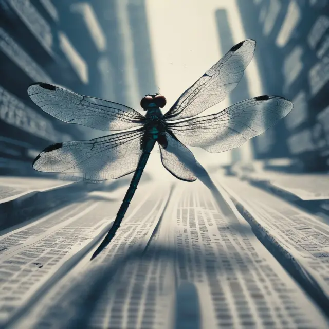 An image of a dragonfly doji hovering above a sea of financial graphs and charts, emphasizing its rarity and the challenges traders face when utilizing this pattern for decision-making.