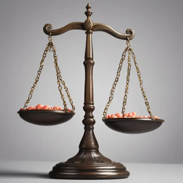 Scales represent investment portfolios balanced between diversification and asset allocation, reducing potential drawdown risks