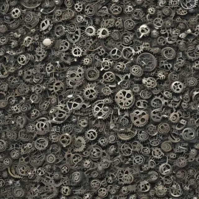 Mosaic of gears symbolizing DTCC
