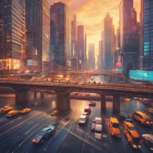 An intricate DTCC bridge connecting diverse traders and securities, symbolizing automated financial transactions