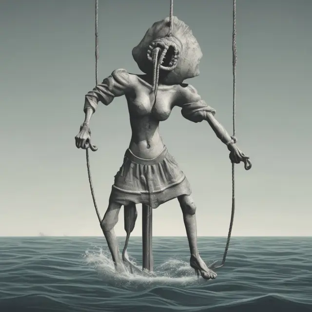 Person being rescued by an anchor, representing reduced debt payments and improved financial health