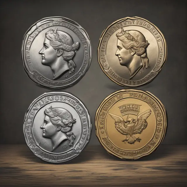 An image of a dual-sided coin, one face larger and representing superior voting power, the other smaller, symbolizing limited or no voting rights.