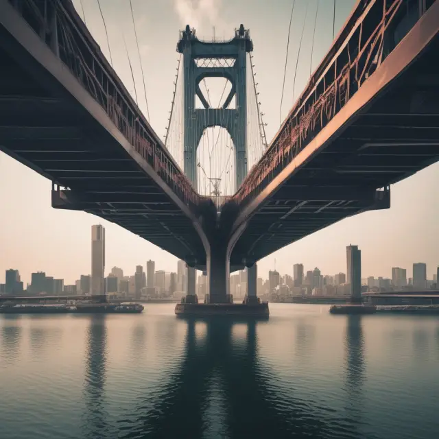Bridge connecting two stock markets, representing the benefits of dual listings and broader investor reach