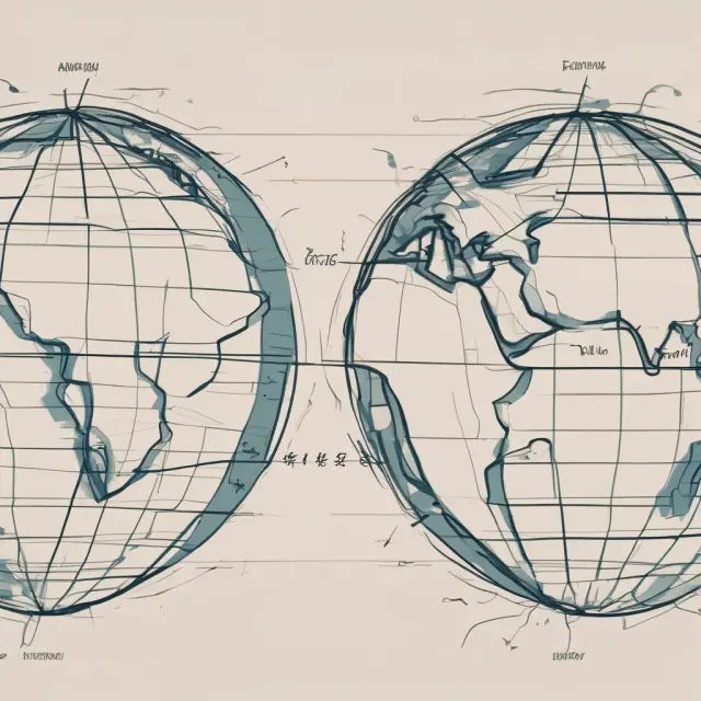 An interconnected globe with stocks from dual-listed companies on various exchanges