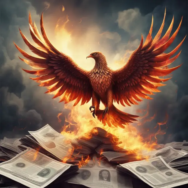 Phoenix symbolizing due diligence evolving among piles of regulatory papers