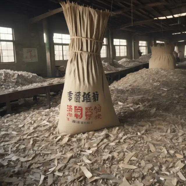 Chinese silica fabric mill dumping goods into an overflowing money bag, affecting U.S. industries